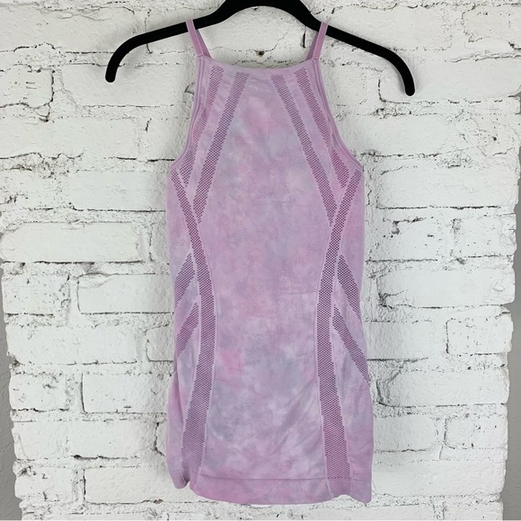 Athleta Purple Lavender Headstand High Neck Seamless Tank Large - Picture 2 of 9